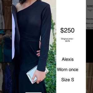 Alexis Black One Sleeve Dress